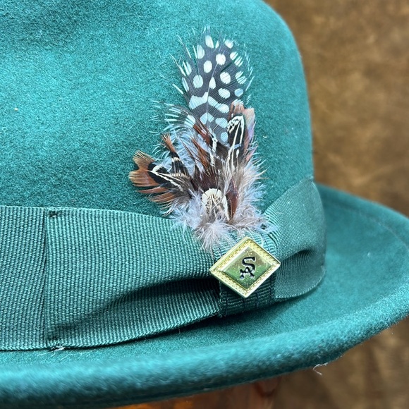 Stacy Adams Emerald Green Felt Hat - Picture 2 of 8